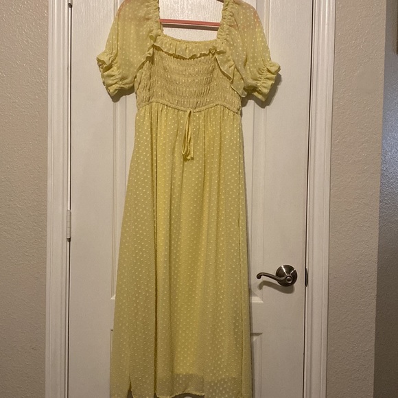 YELLOW POLKA DOT DRESS - Picture 3 of 5